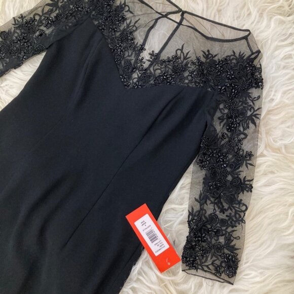 ML MONIQUE LHUILLIER Embroidered Mini Dress - Picture 7 of 9